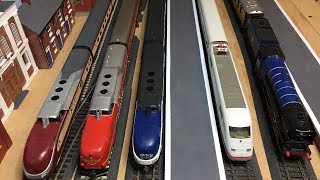 6 trains at once running session. Roco \u0026 Hornby trains using Hornby Railmaster