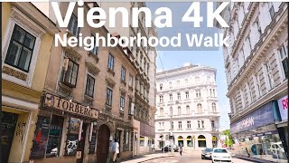 Vienna 4K Walk || Neubau Neighborhood on a Quiet Sunday Morning  [4K Ultra HDR/60fps]