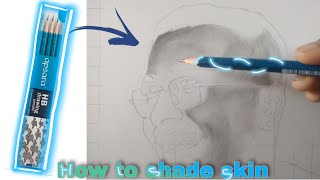 How to shade | shading skin with apsara pencils | cheap pencils ke kaise shade kare