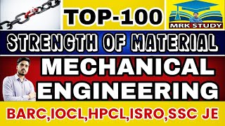 Strength Of Material Previous Year Question By MRK SiR|SSC JE|RRB JE|IOCL|HPCL|ONGC|BARC|NPCIL