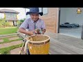 yiyi and yinyin help grandpa harvest sweet potatoes to make a giant plate of fried cakes