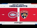 NHL Highlights | Canadiens vs. Panthers - December 29, 2022