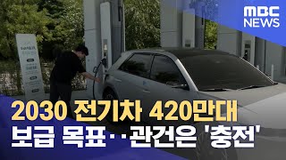 2030 전기차 420만대 보급 목표‥관건은 '충전' (2023.07.23/뉴스데스크/MBC)