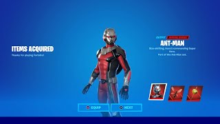 Spending Vbucks Buying The NEW ANT-MAN Fortnite MARVEL Bundle. What Does Ant-Man Look Like in Game?