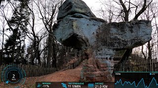 60 minute Mountain Trail MTB Indoor Cycling Workout Garmin 4K Video