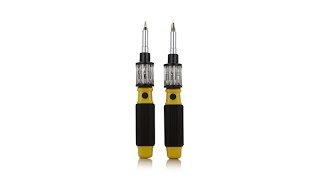 Bit360 Deluxe Screwdriver 2pack with 6 Preloaded Bits