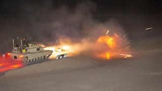 M1A1 Abram Tanks Live-fire exercises.