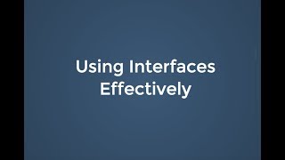 PHP Dublin 2018: Using Interfaces Effectively