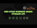 Odd Even Number Using Stream API #java #collections #coding