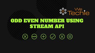 Odd Even Number Using Stream API #java #collections #coding