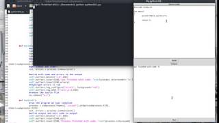 A basic IDE with python and TkInter