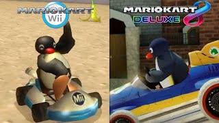 If Pingu Was In Mario Kart Wii \u0026 Mario Kart 8 Deluxe [Flower Cup 150cc]