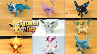 Pokémon Clay Art: Eeveelution!! Satisfying video
