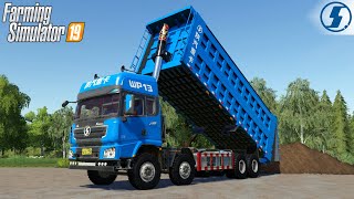 Farming Simulator 19 - MINGFENG X3000 Dump Truck Unloading Dirt