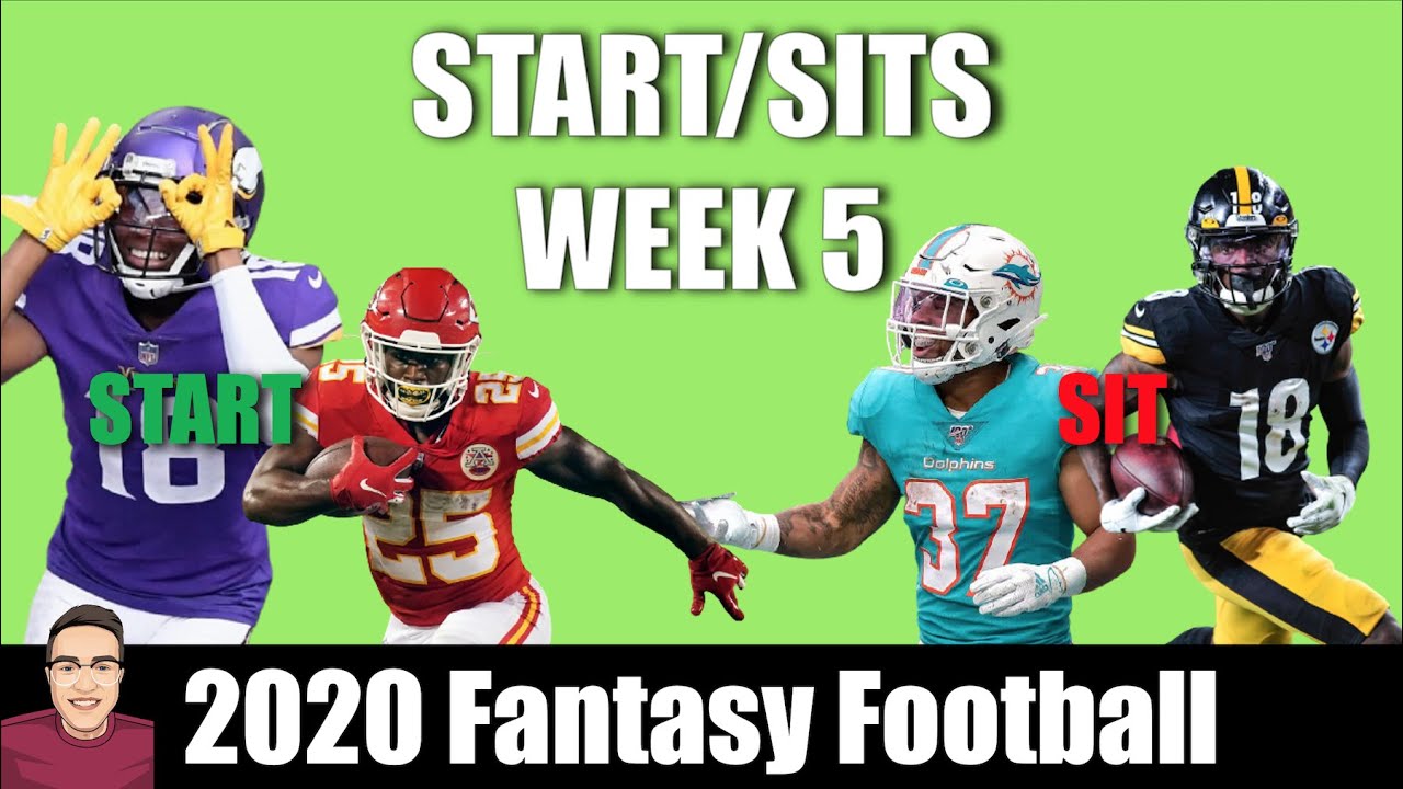 Week 5 Start And Sits With QB And TE Streamers - 2020 Fantasy Football ...