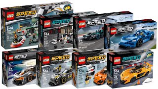 All LEGO Speed Champions McLaren | Mercedes sets 2015 - 2022 Compilation/Collection Speed Build