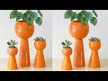 COMO FAZER VASO PARA PLANTAS DE CIMENTO, GESSO E BEXIGA| #vasofeitocombexigaegesso #vasodecimento