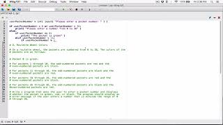 3.9. Roulette Wheel Colors - Python