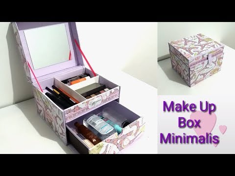 DIY How to make a makeup box minimalis | DIY makeup organizer DIY How to make a makeup box minimalis | DIY makeup organizer