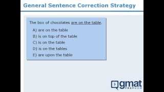 2. GMAT Sentence Correction Lesson: General Strategy