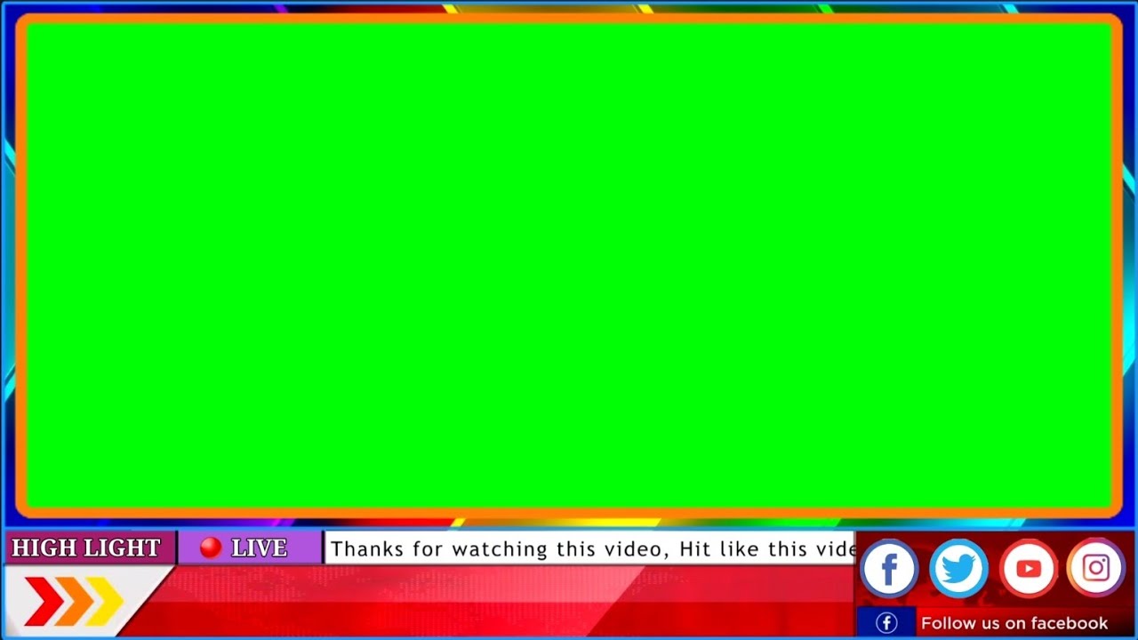 Videos Template Green Screen High Light Youtube Video Green