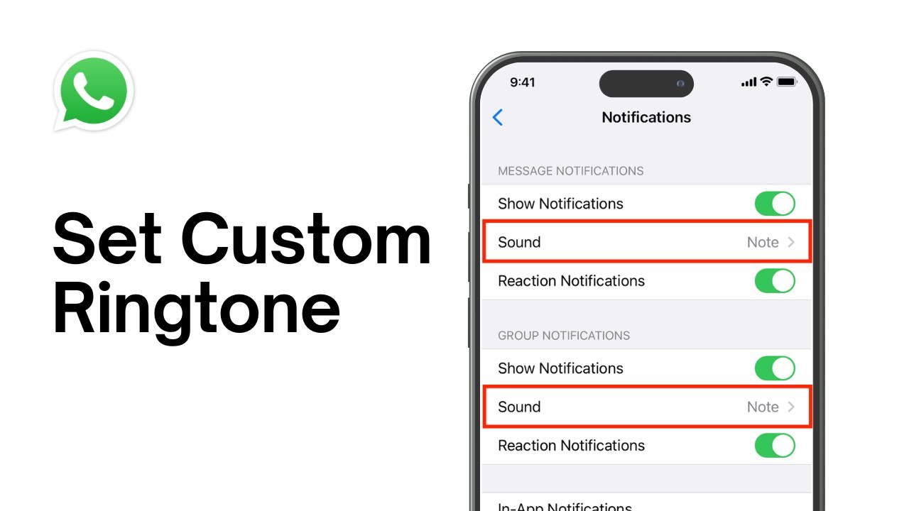 How To Set Custom Ringtone On Whatsapp Youtube