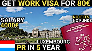 No Agent Luxembourg Work Visa 2025 | Work Visa Process 3-6 Weeks | Jobs in Luxembourg