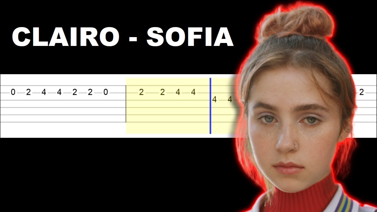 Clairo - Sofia (Easy Guitar Tabs Tutorial) - YouTube