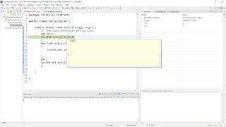for loop with Debugging in Eclipse -Pattern programs
