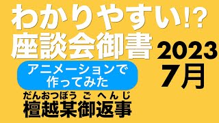 2023年7月座談会御書 檀越某御返事