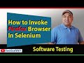 How to Invoke Firefox Browser in Selenium WebDriver