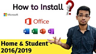 How to Install MS Office after Format | Office Home & Student-2016,2019 | HINDI