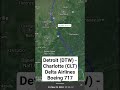 Detroit (DTW) - Charlotte (CLT) Delta Airlines Boeing 717 #shorts