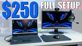 $250 LAPTOP Gaming/Streaming Setup!