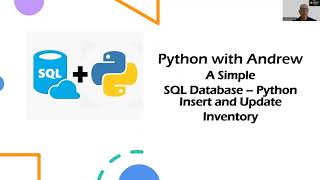 Python - Connecting to SQL - Insert and Update
