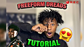 Freeform dreads full tutorial *Easy*