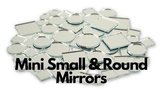 Small Mini Square \u0026 Round Mirrors Bulk Assorted Sizes