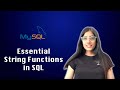 Essential String Functions in SQL | MySql Tutorial | SQLYog