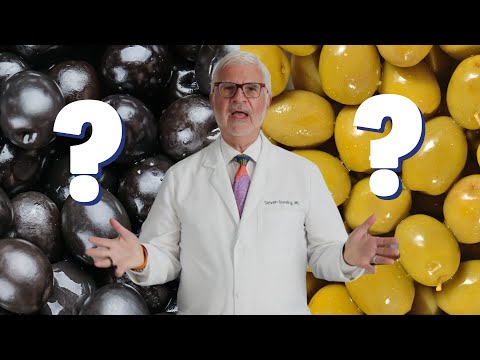 Which is healthier green or black olives?