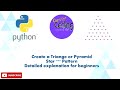 Python program create a Pyramid or triangle shape star pattern
