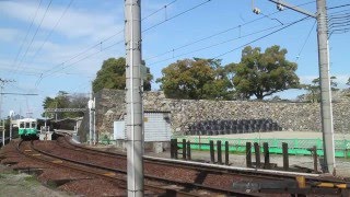 琴電長尾線1300形 普通長尾行き 高松築港駅発車