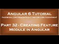 Creating feature module in angular