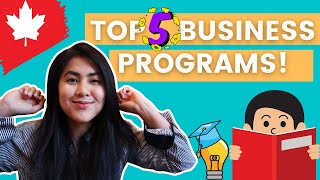 TOP 5 BUSINESS PROGRAMS and JOBS for international students in Canada - Study in Canada