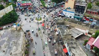 Rawalpindi raja bazar fawara chowk view | Drone View