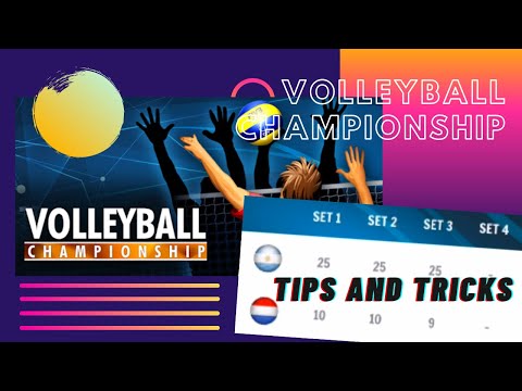 Tips and tricks for the volleyball championship (2020)