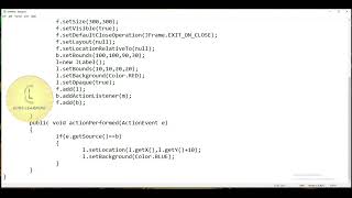 Java | Swing package 'Move JLabel using JButton' | CodeLearning