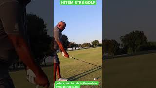 When things go right!😀 golfers talk to themselves when golfing alone! HITEM STR8 GOLF!