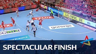 Manaskov with a spectacular rebound shot | Quarter-final | VELUX EHF Champions League 2018/19