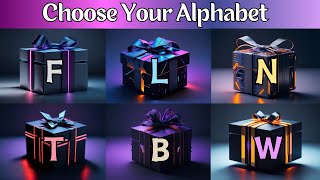 Choose Your Letter Gift Boxes Challenge! 🎁🔠 Next comment your alphabet | MQ Drawings and Fun