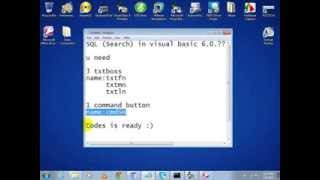 FLOTECH TUTORIAL: VB 6.0 SQL Search Button